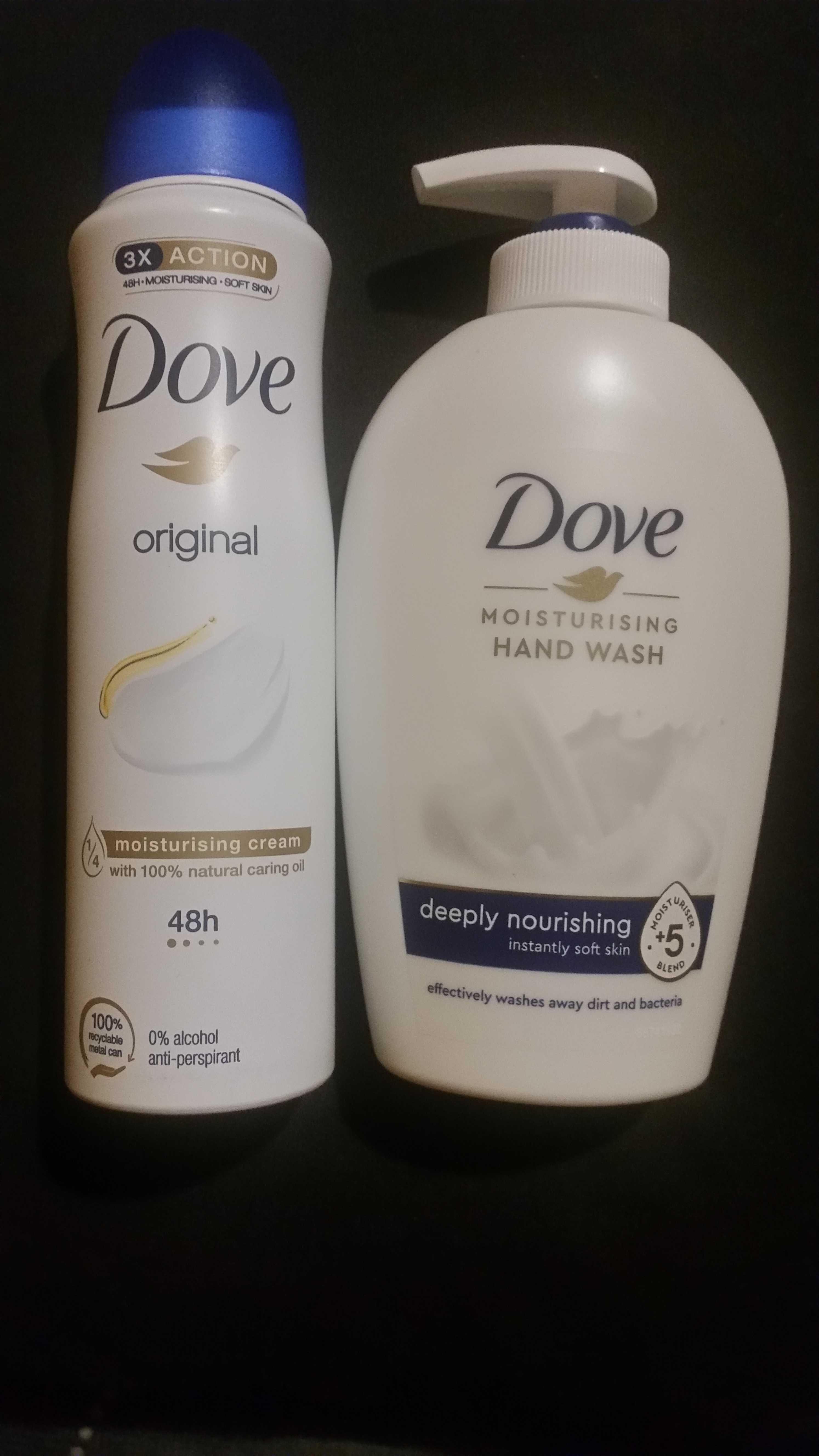 Dove dezodorant antyperspirant i mydło w płynie do rąk