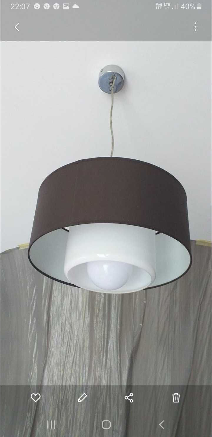 Lampa sufitowa - brązowa