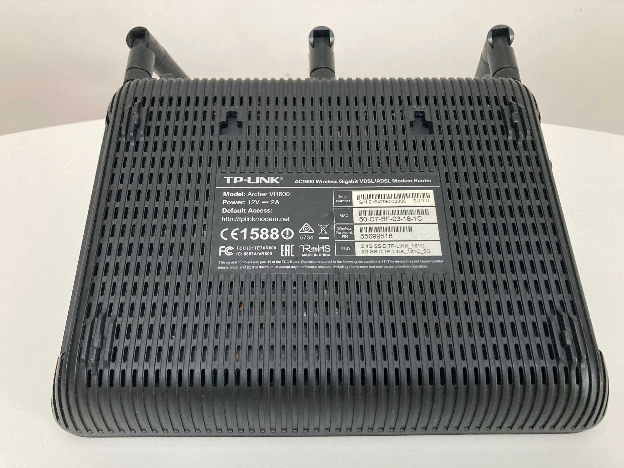 TP-Link Archer VR600 V1, Gigabitowy, bezprzewodowy router