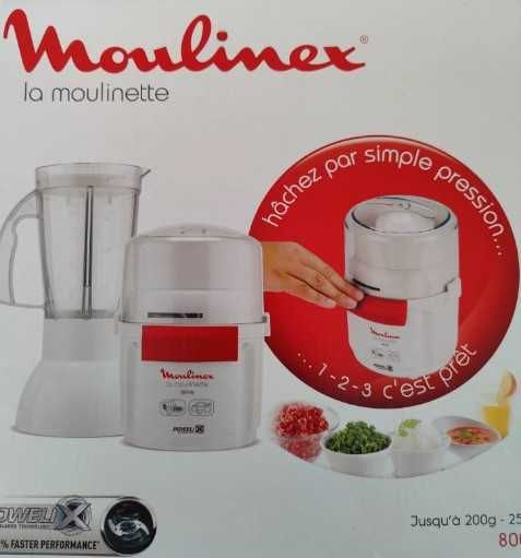 La Moulinette 1-2-3 com liquidificadora como NOVA