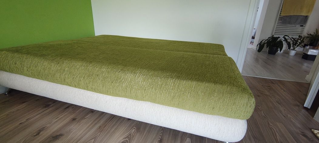 Sofa rozkładana zielona