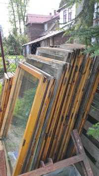 Okna drewniane stare z rozbiórki