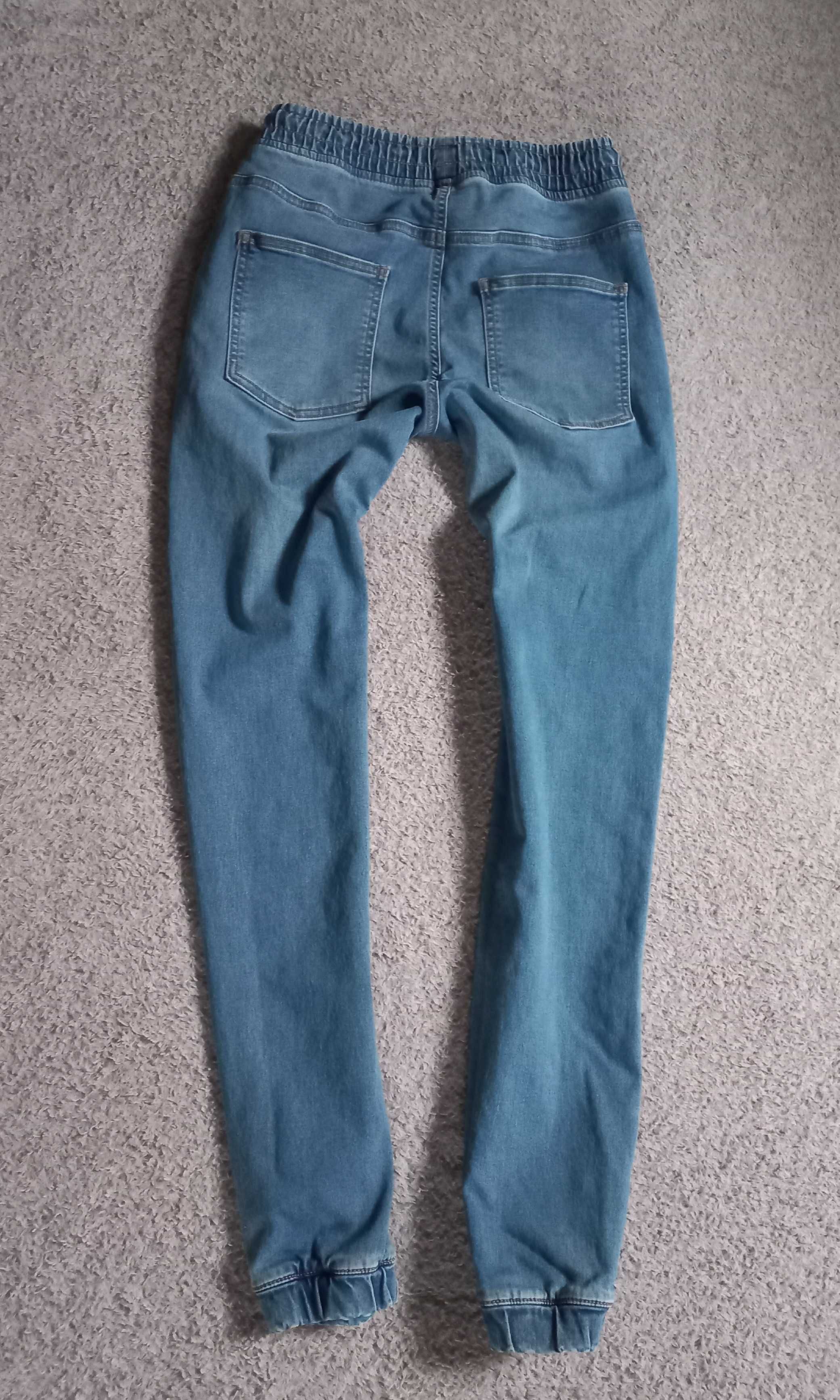 Spodnie dżinsowe dżins jeans Jogger Joggery 164 cm 13 - 14 lat J. Nowe