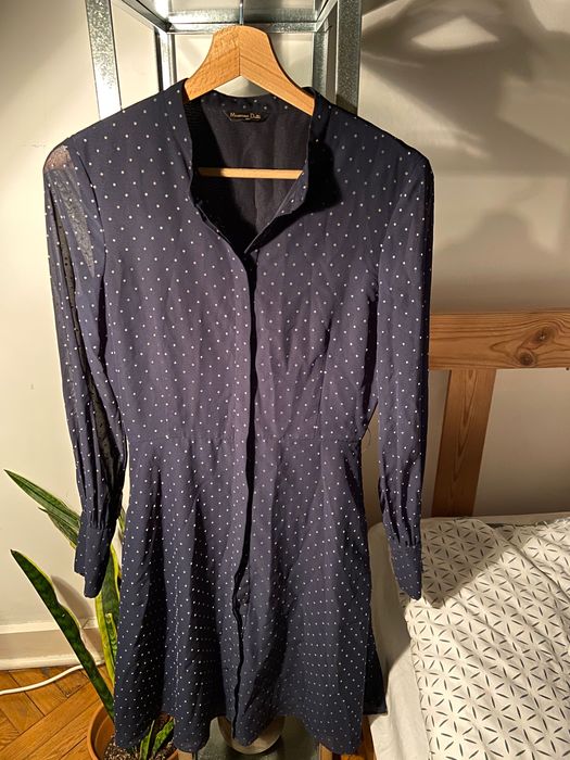 Sukienka w groszki Massimo dutti