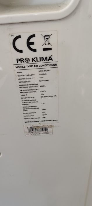 Klimatyzator firmy proklima