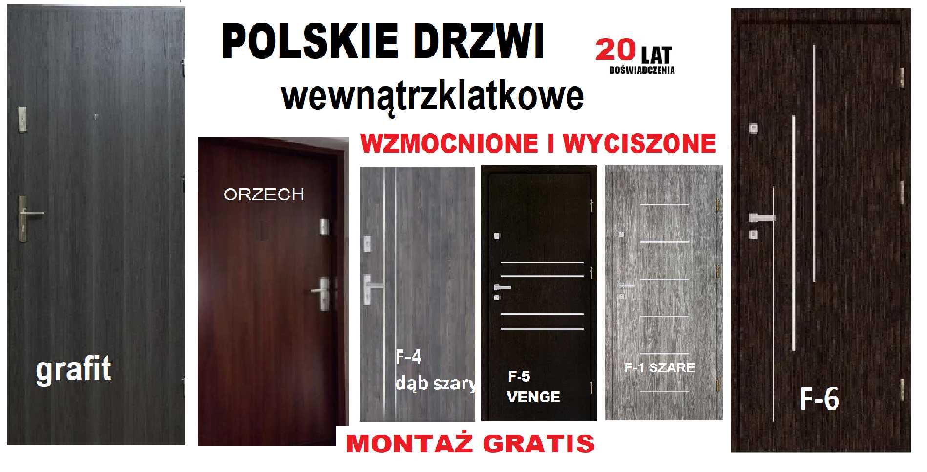 Drzwi WEJŚCIOWE do mieszkania w bloku,zewnętrzne z MONTAŻEM ,wyciszone