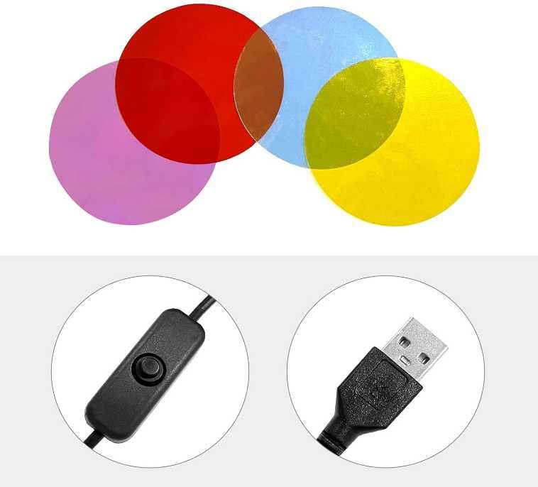 Lampa zachód słońca Lampka Sunset Lamp - Imitujaca Słońce