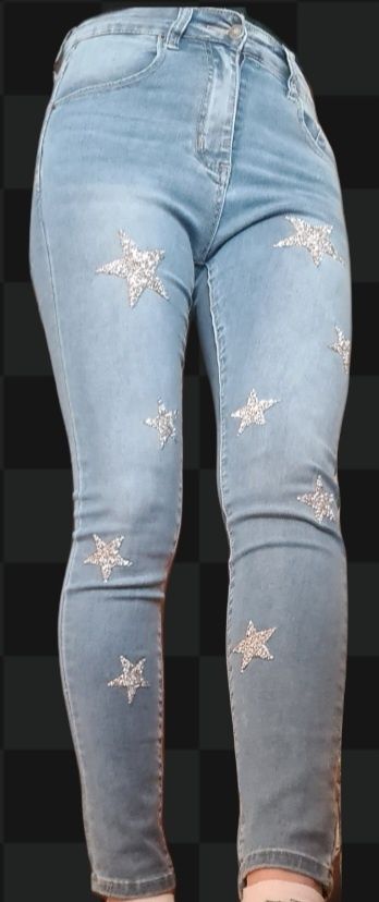 Spodnie Jeans XS S High Waist Nowa Kolekcja