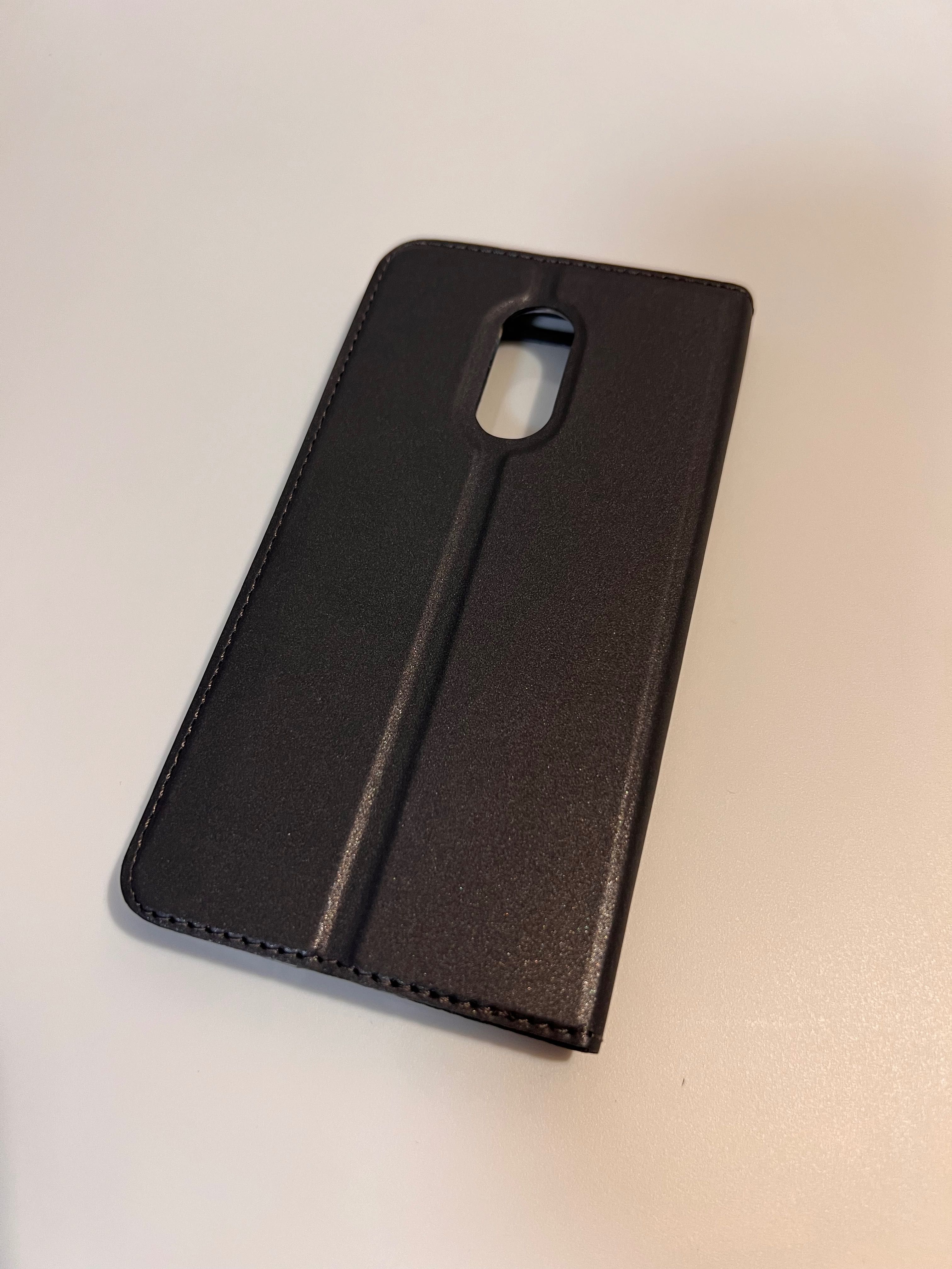 Szare etui/obudowa/case z klapką na telefon Xiaomi Redmi Note 4