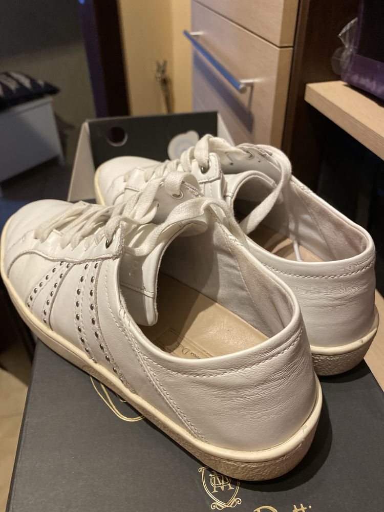 Sneakersy buty skorzane