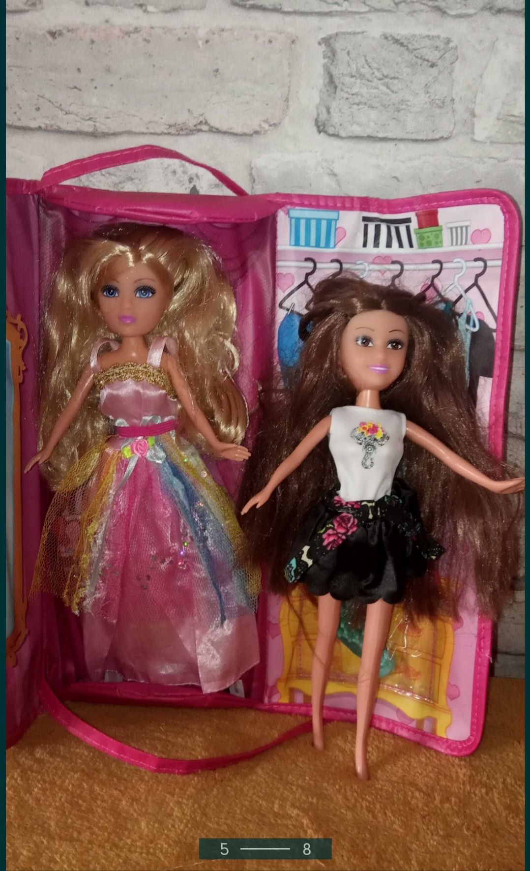 Okazja 2 nowe lalki Glimma Girlz w torebce na ramie