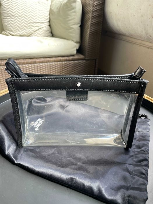 NECESSAIRE DE HIGIENE MONTBLANC - TRANSPARENTE PARA VIAGENS AEROPORTO