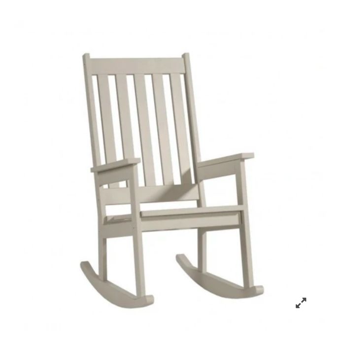 Fotel bujany pinio bialy