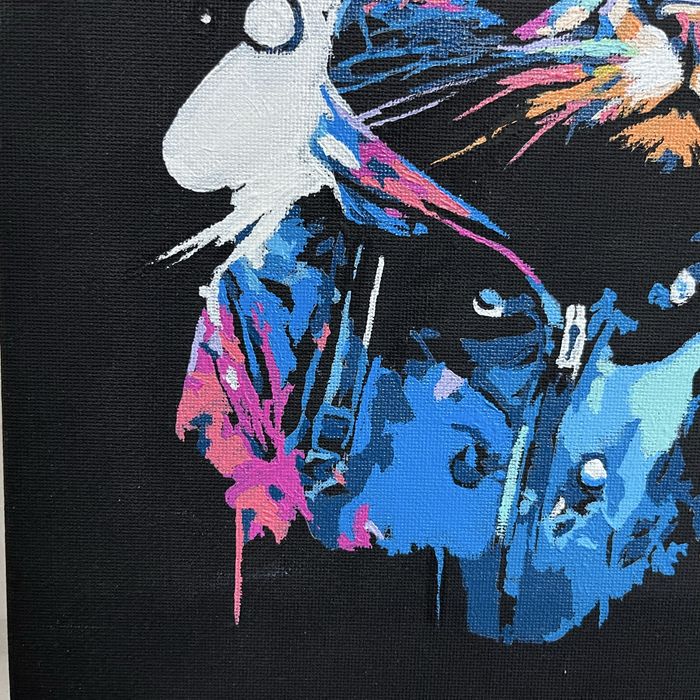 Картина Кіт | поп-арт | акрил, 30×30 | сучасний інтер’єр