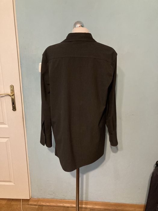 Zara koszula luźna, przedłużana w kolorze grafitowym  roz. S