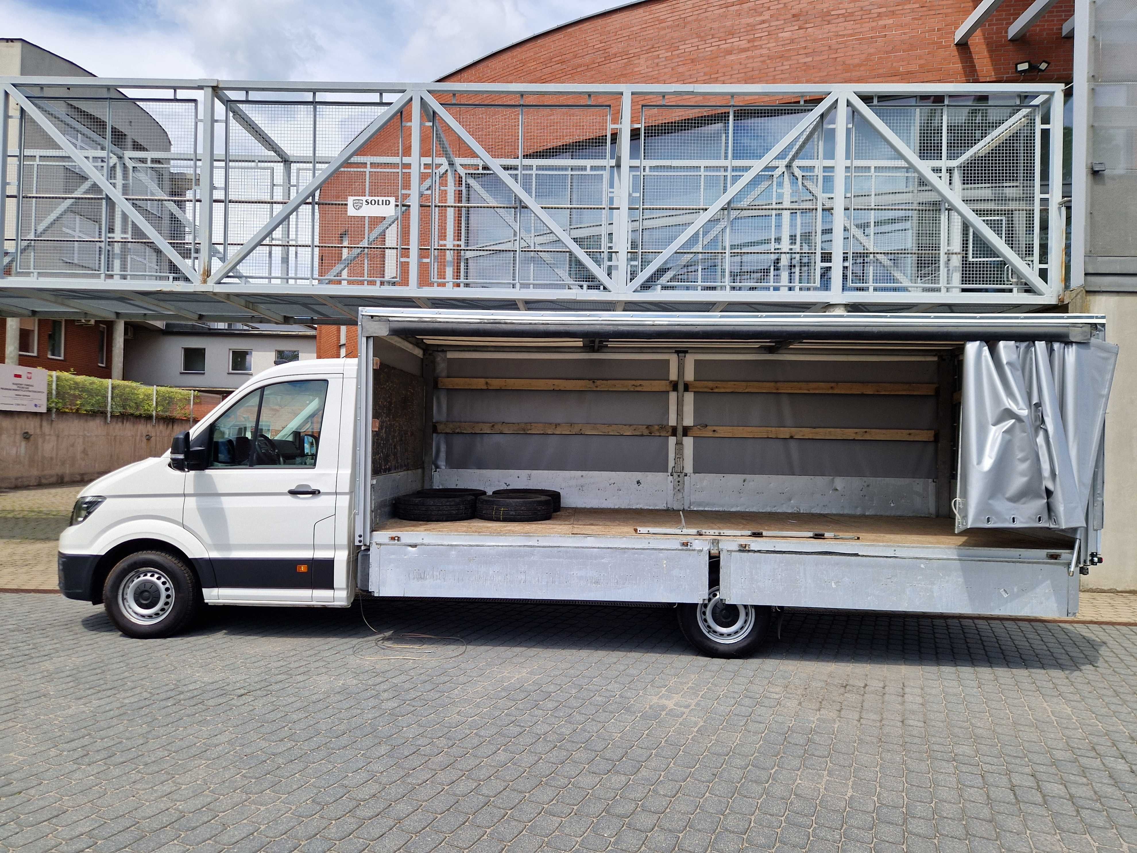 Volkswagen Crafter MAXI Plandeka Firanka Skrzynia 5,5m 1 Wł F-Vat 23%