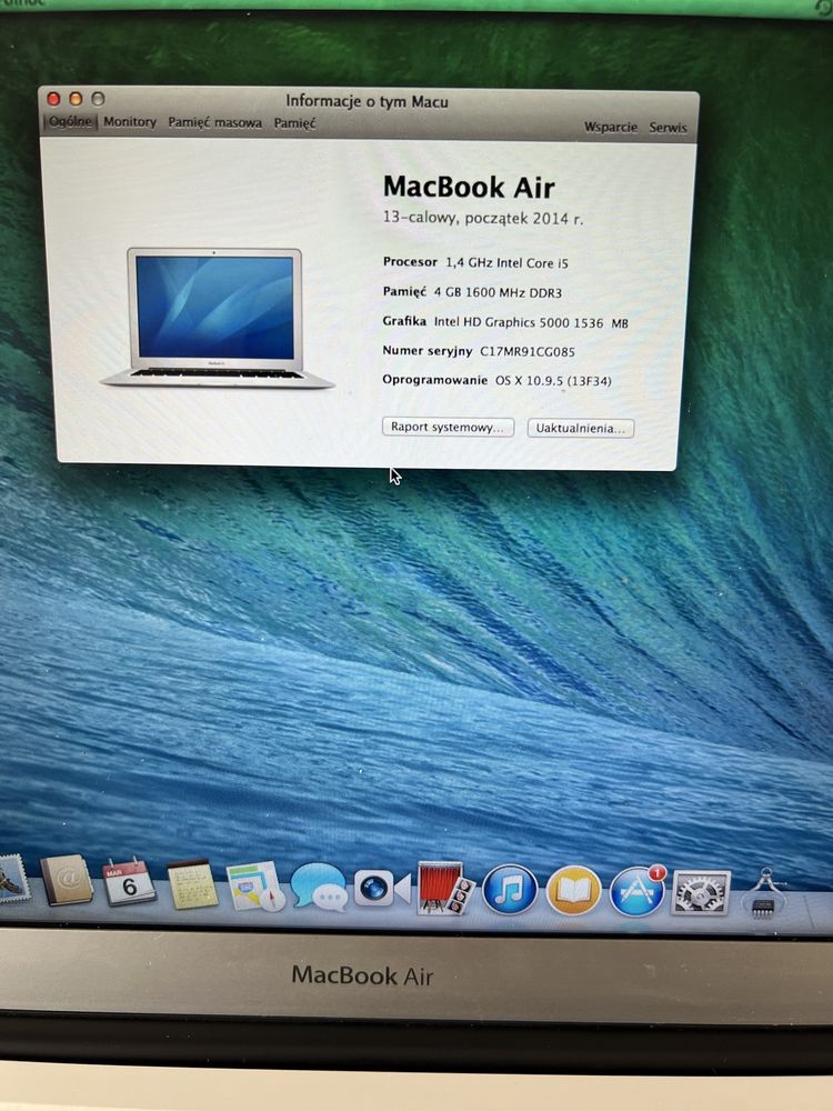 Macbook air 13 2014 ideał