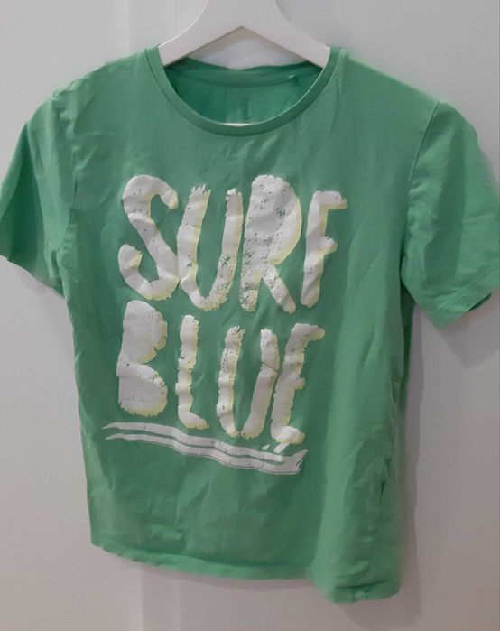 Seledynowy T-shirt chłopięcy