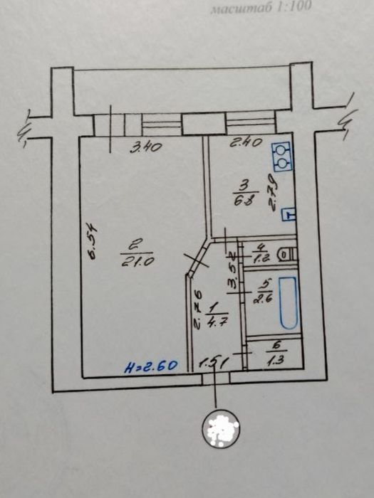 Продам 1к 12/14 проспект Аэрокосмичный 58 (пр. ГАГАРИНА)