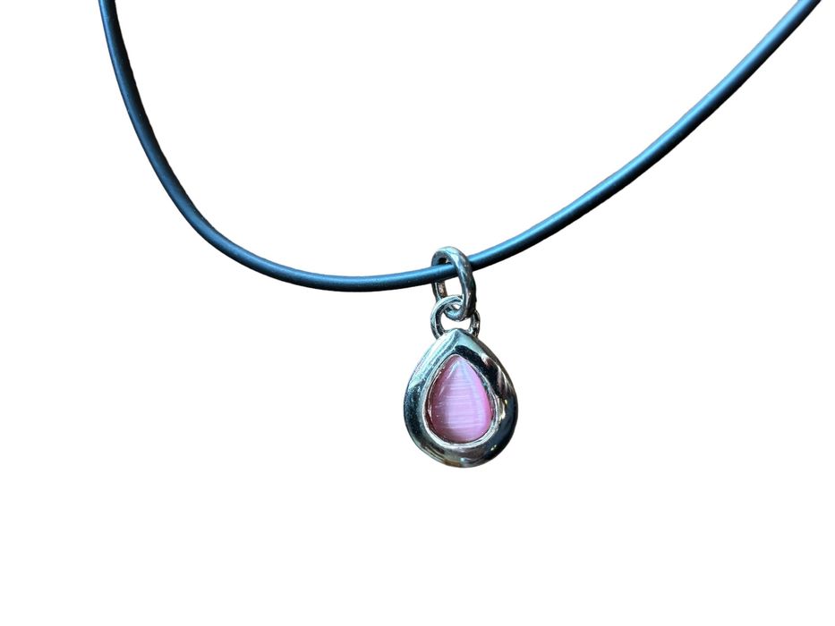 Biżuteria PRL vintage klipsy kolczyki naszyjnik łezka