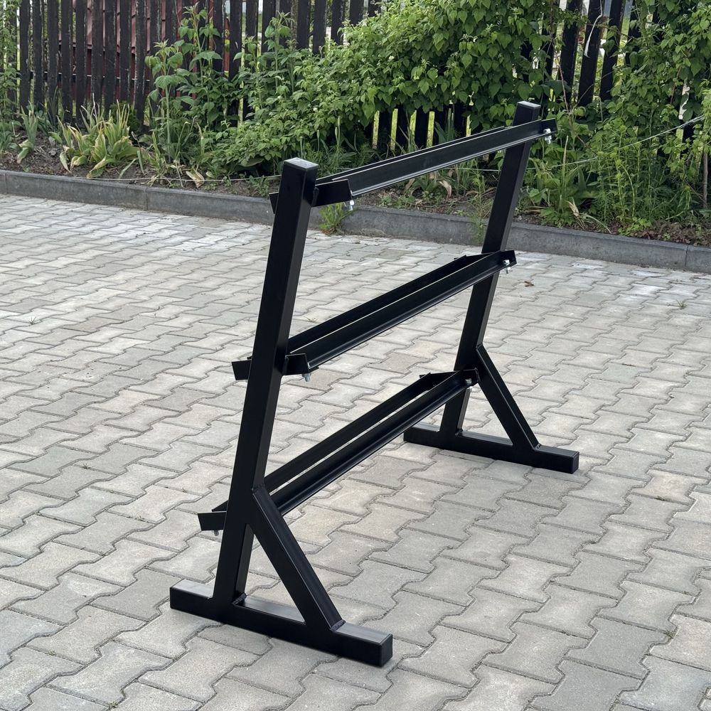 Stojak na hantle hex 3 piętrowy *SPRZĘT POD WYMIAR*malowanie proszkowe