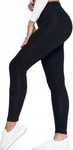 spodnie getry czarne legginsy lekko ocieplane plus 2xl/3xl bambus