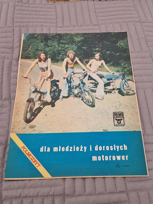 Oryginalny plakat motorowerów Romet ZZR Komar Polmo Polmozbyt 1975