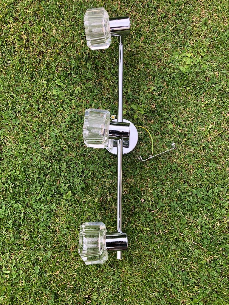 Listwa halogenowa, żyrandol punktowy, szklany, lampa, oświetlenie, 50W