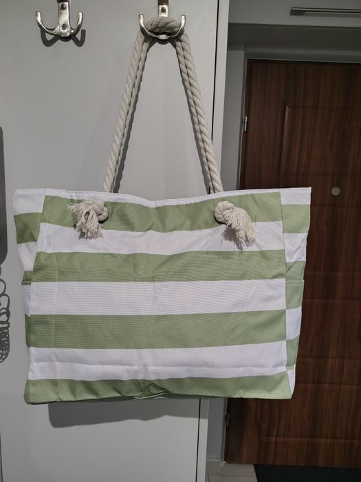 Torba plażowa w paski