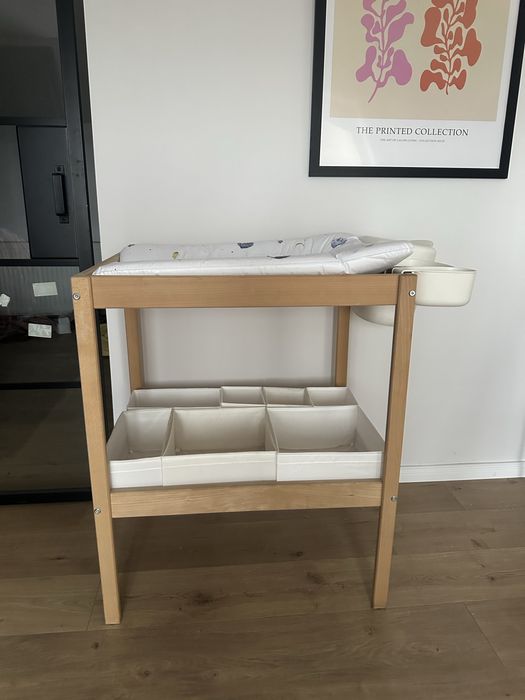 Ikea Sniglar przewijak + koszyki Onsklig + pojemnik Skubb + albero mio