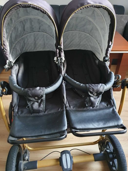 Wózek dla bliźniąt 3w1 Mikado Gold Star