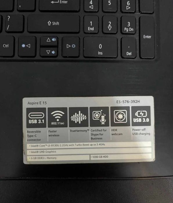 Laptop Acer Aspire E 15