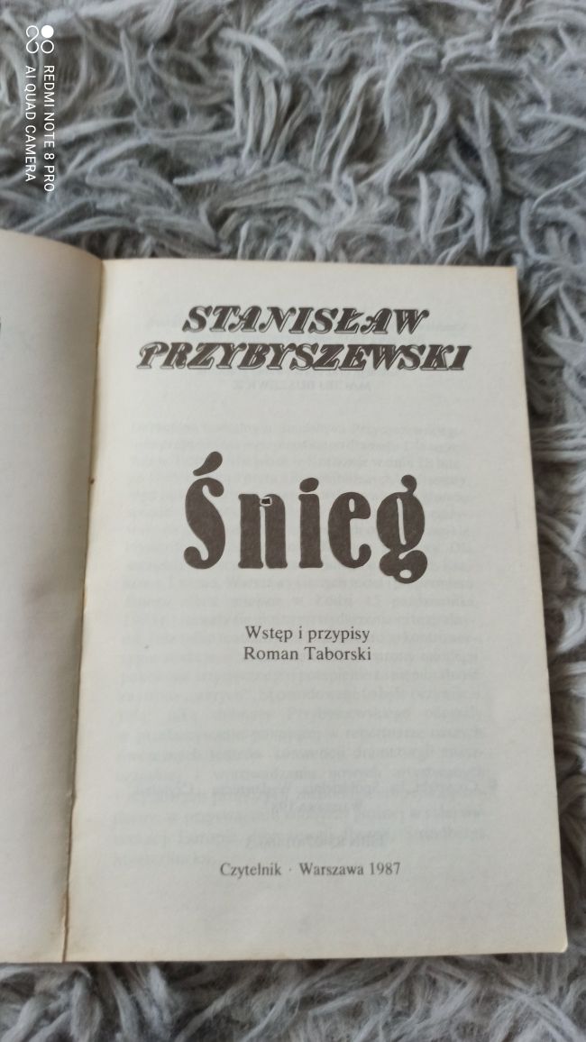 Książka Śnieg - S. Przybyszewski