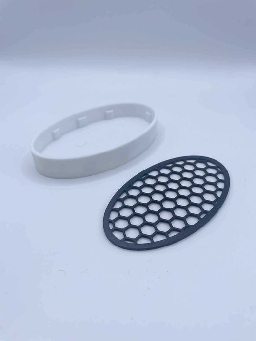Owalna mydelniczka 3D – nowoczesny design, PETG