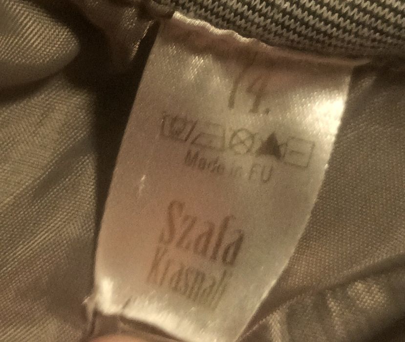 Garnitur marynarka szary marynarski chrzest 74 szafa krasnali