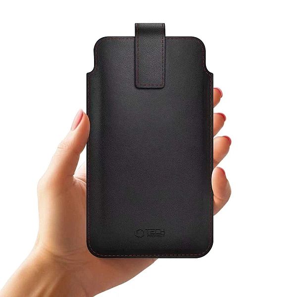 Etui Tech-Protect SM65 dla smartfonów 6.0-6.9" - czarno-czerwone