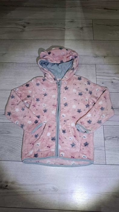 Bluza polarowa misiek pilarek bluza z kapturem