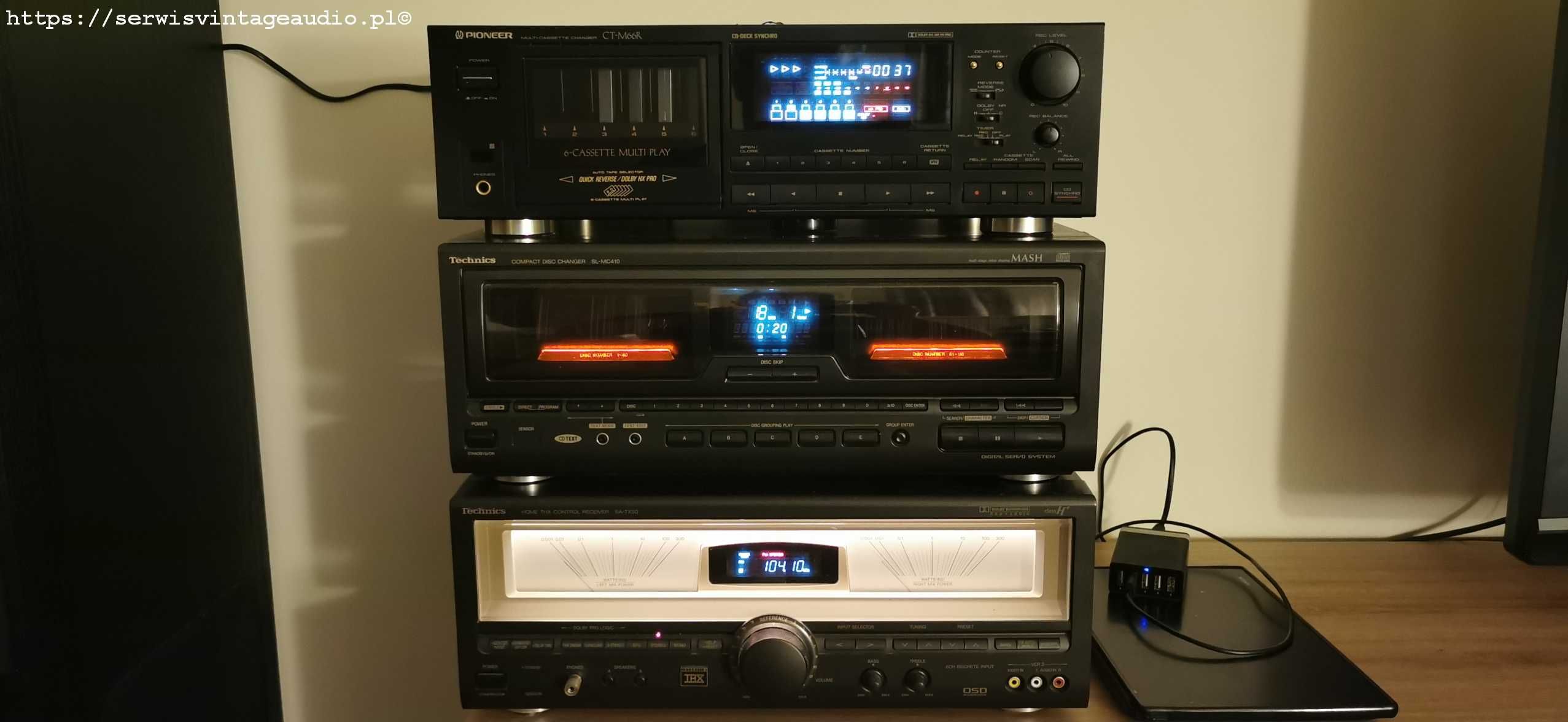 Zmieniarka płyt CD Technics SL-MC410 plus pilot
