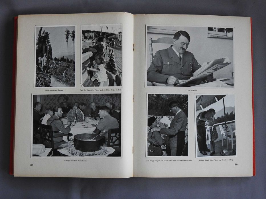 Adolf Hitler Адольф Гитлер Германия 1936 антикварный фотоальбом книга