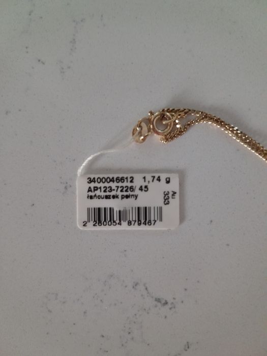 Złoty łańcuszek  z krzyżykiem Apart nowy