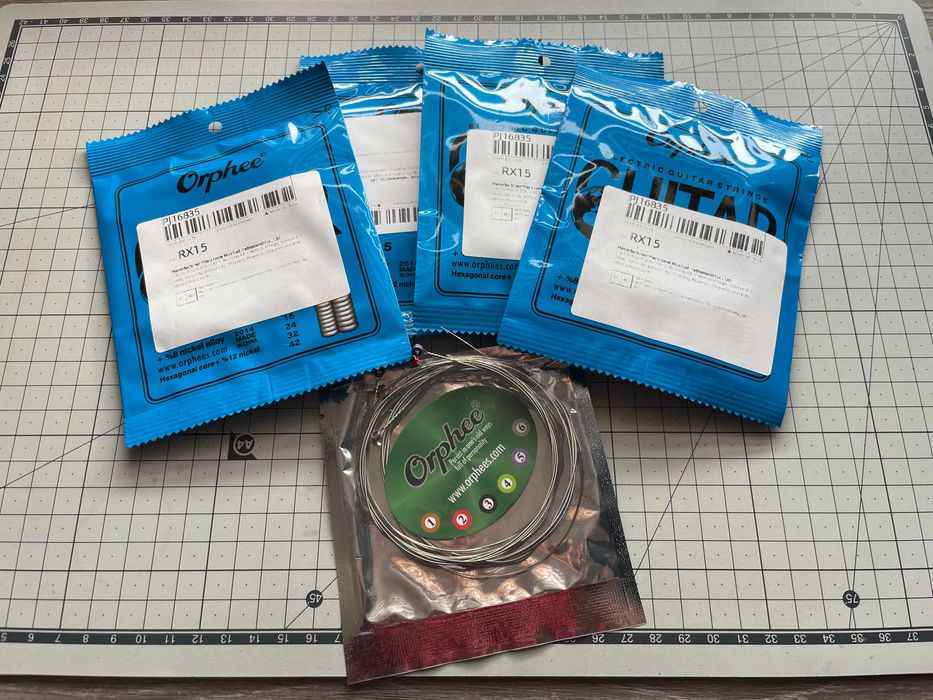 Struny do Gitary Elektrycznej 9-42 / 5 kompletów - TANIO!