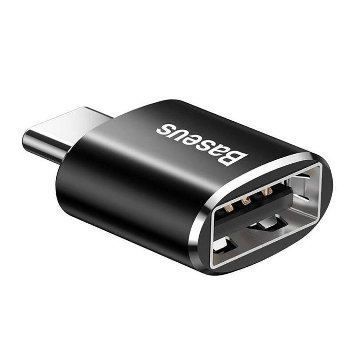 Baseus Mini Adapter Przejściówka Usb Na Usb-c 2.4a Otg Do Telefonu