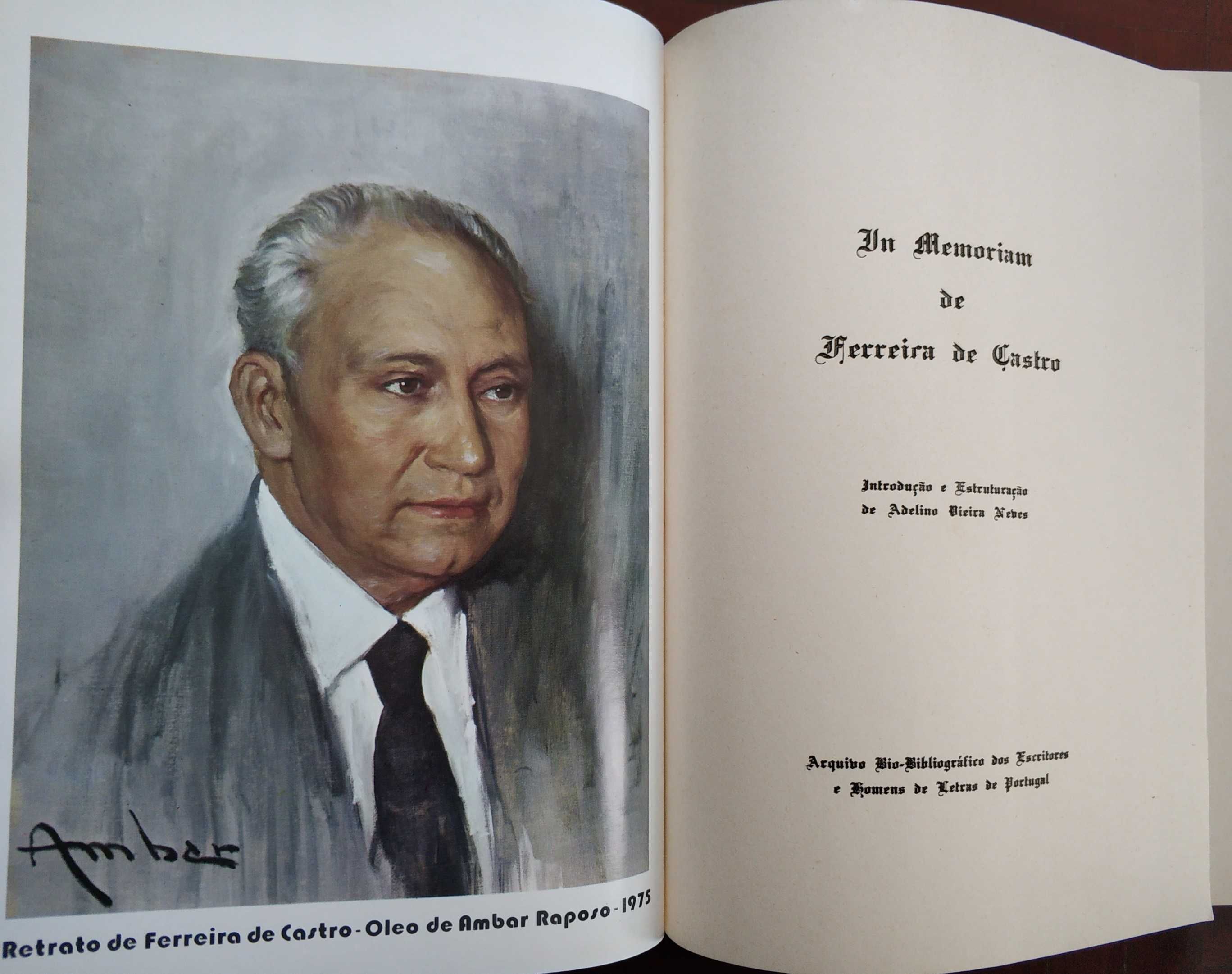 Livro "In Memoriam de Ferreira de Castro"
