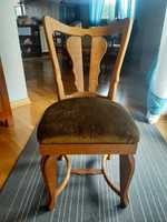 Krzesło plus fotel, dębowe