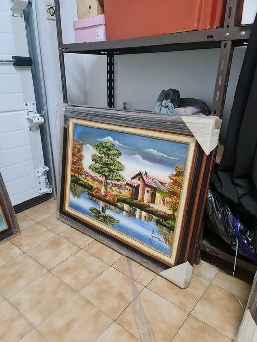 Quadros em tela pintados oleo