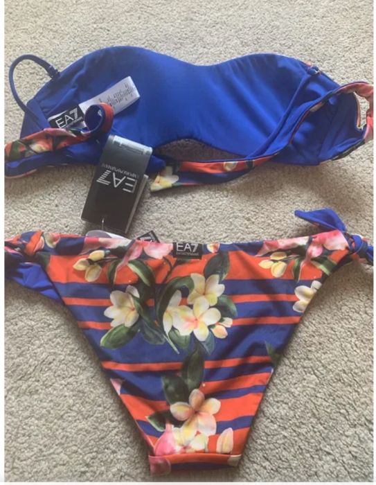 EA7 Emporio Armani strój kąpielowy bikini S nowy 2 częściowy