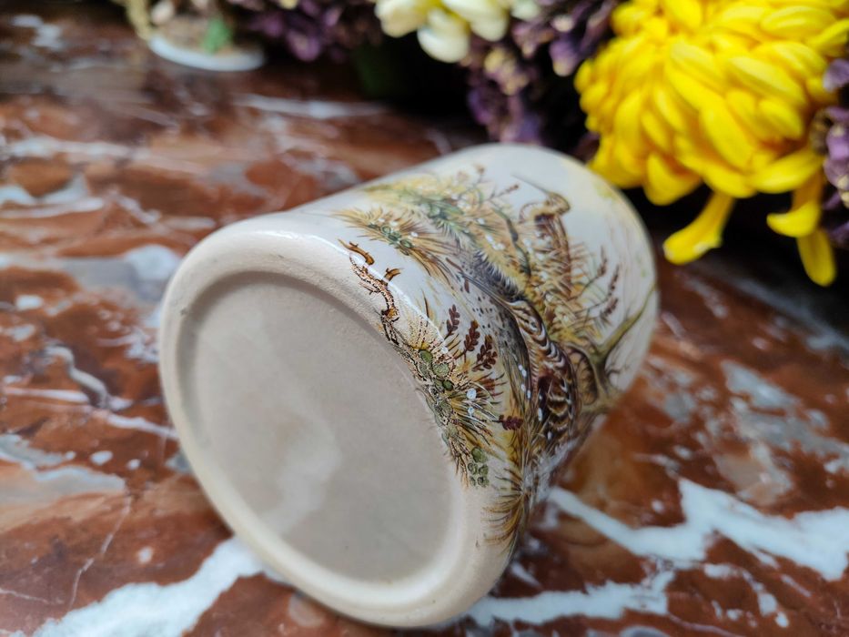 Ładny ceramiczny myśliwski kufel - Słonki - 0,5 L