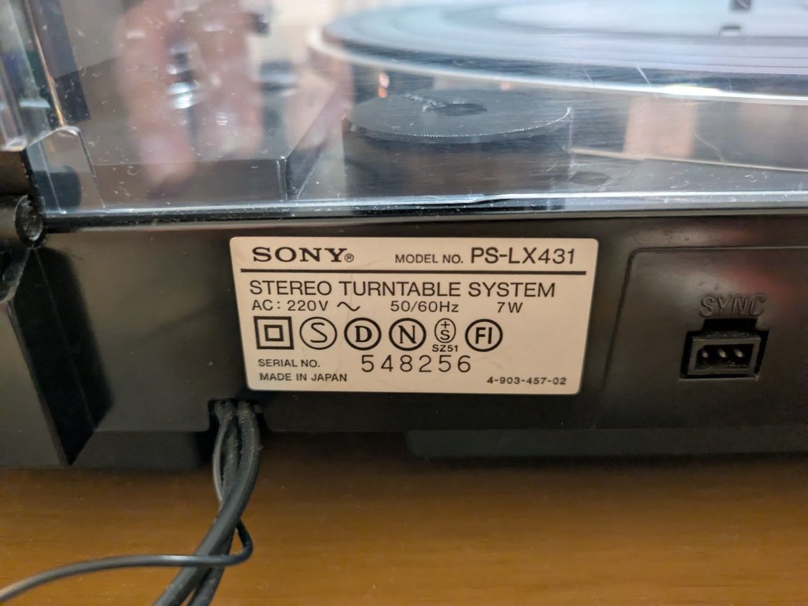 Gira-discos Sony PS-LX431