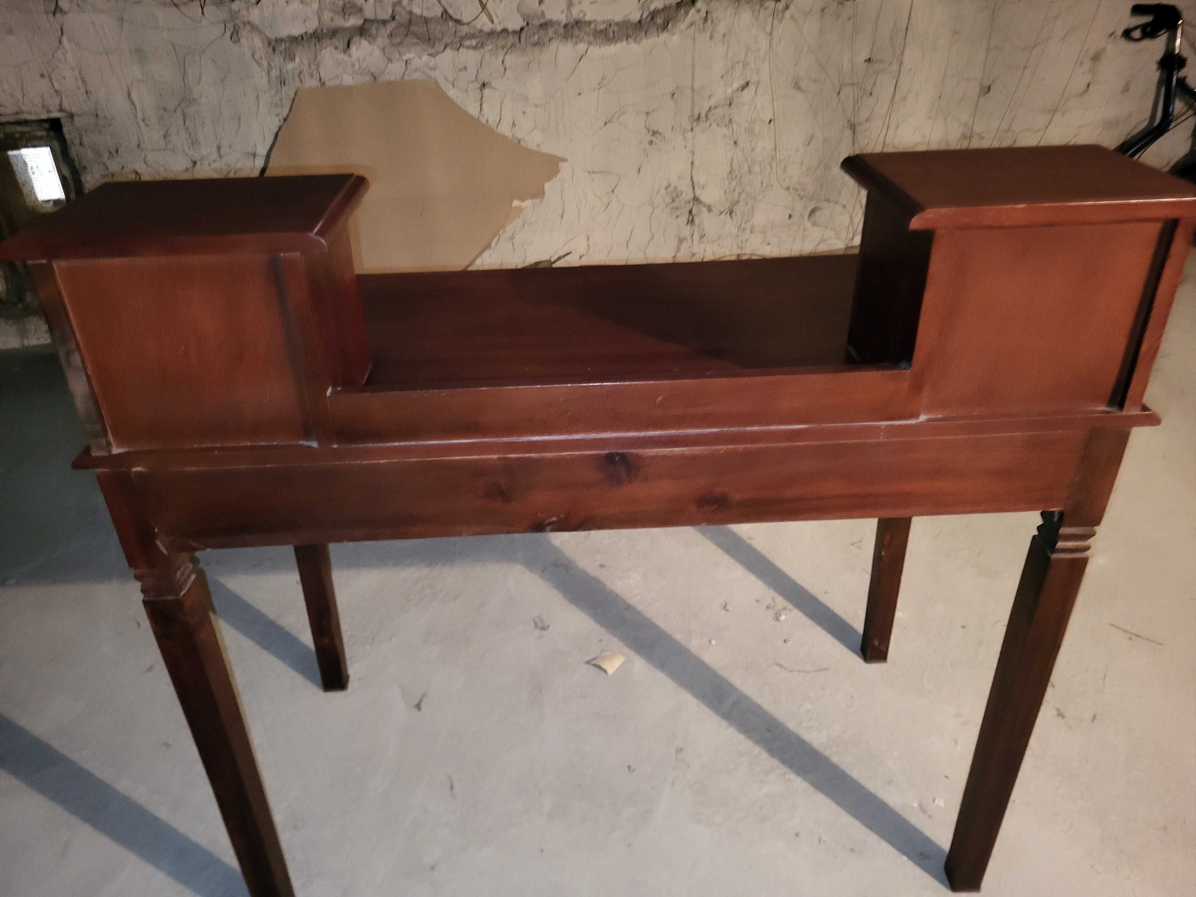 Klasyczne biurko drewniane/sekretarzyk z drewna tekowego