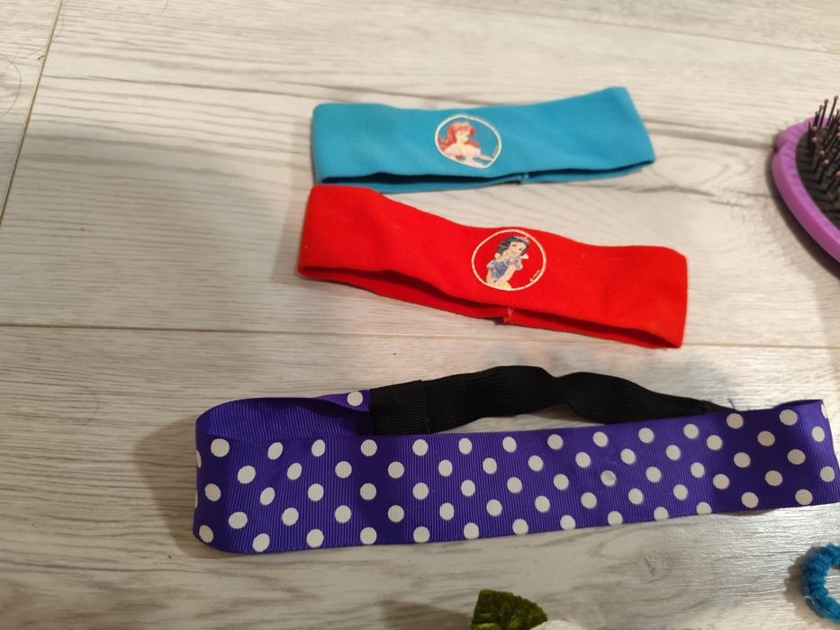 Gumki szczotka opaski spinki Disney księżniczki